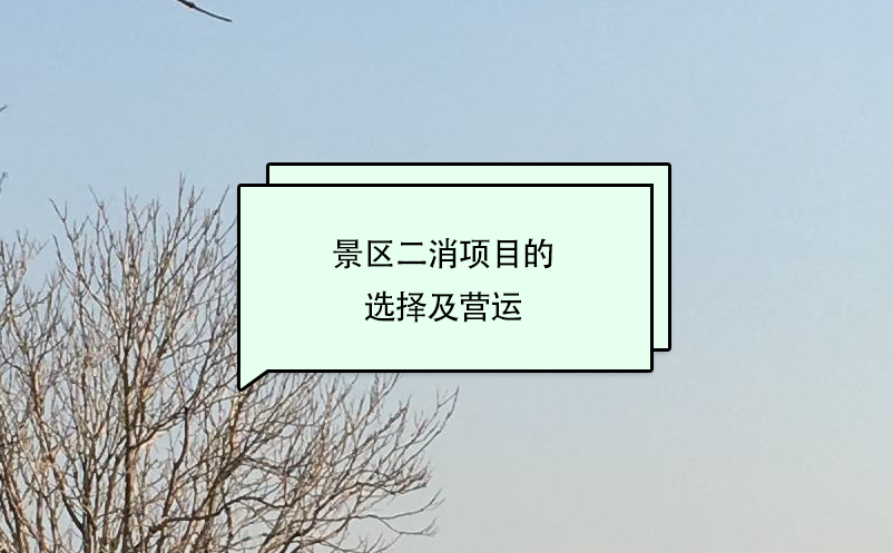 景區(qū)二消項(xiàng)目的選擇及營運(yùn)