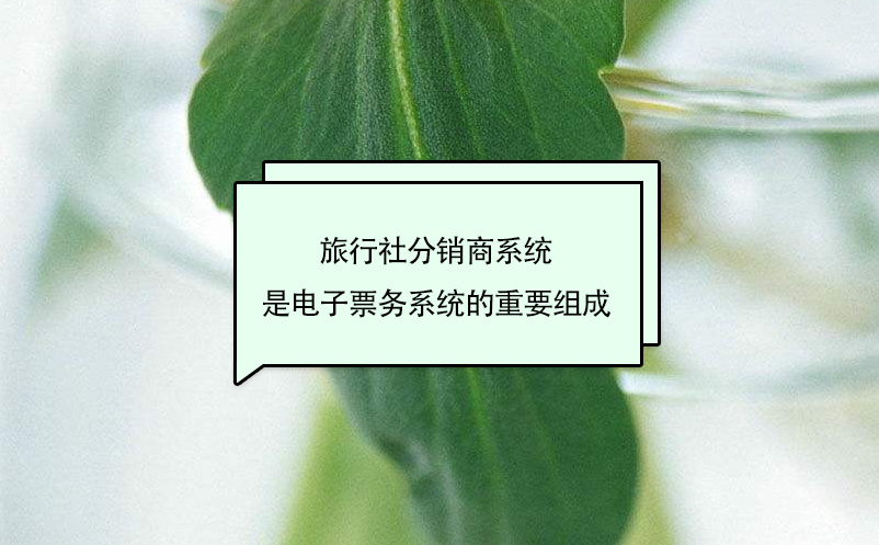 旅行社分銷商系統(tǒng)是電子票務系統(tǒng)的重要組成