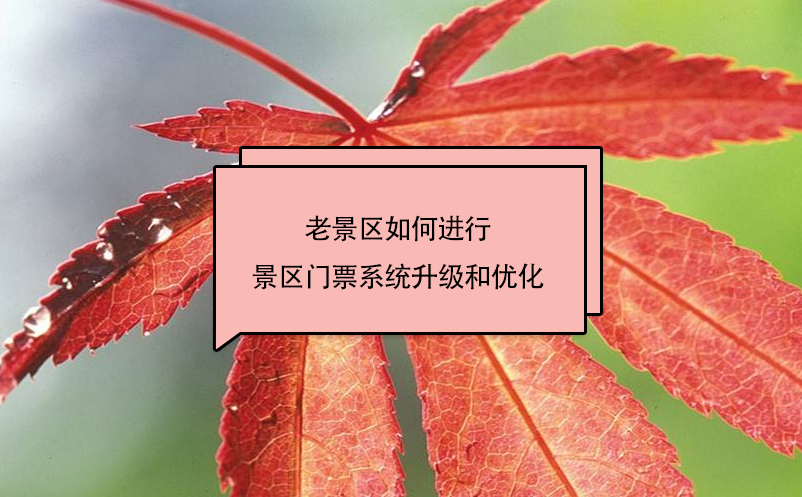 老景區(qū)如何進行景區(qū)門票系統(tǒng)升級和優(yōu)化