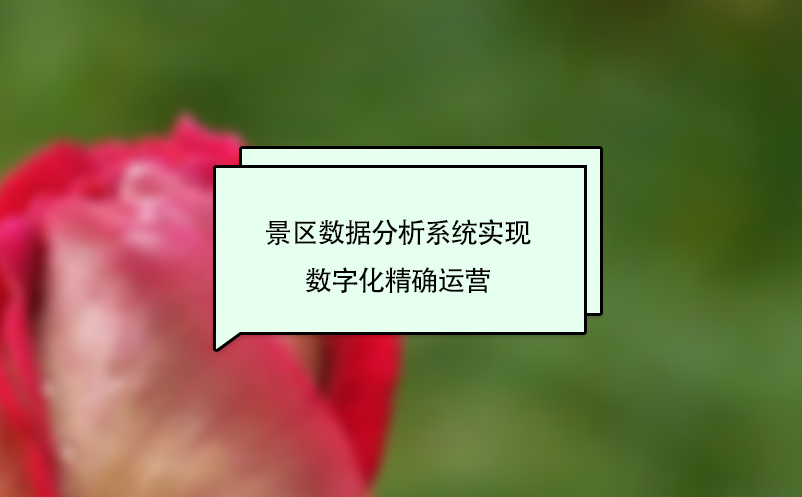 景區(qū)數(shù)據(jù)分析系統(tǒng)實現(xiàn)數(shù)字化精確運(yùn)營