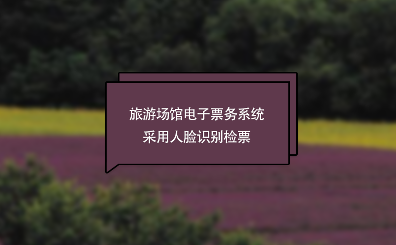 旅游場館電子票務系統(tǒng)采用人臉識別檢票