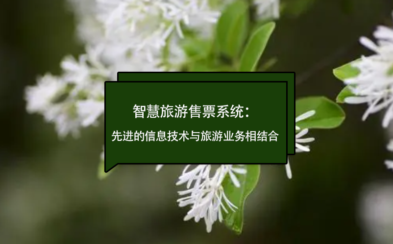 智慧旅游售票系統(tǒng)：先進的信息技術與旅游業(yè)務相結(jié)合