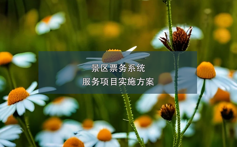 景區(qū)票務系統(tǒng)服務項目實施方案