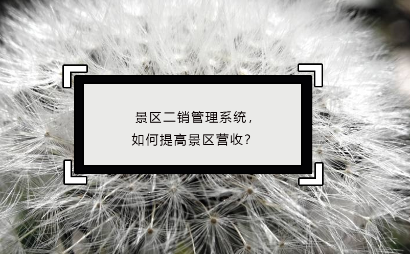 景區(qū)二銷管理系統(tǒng)，如何提高景區(qū)營(yíng)收？